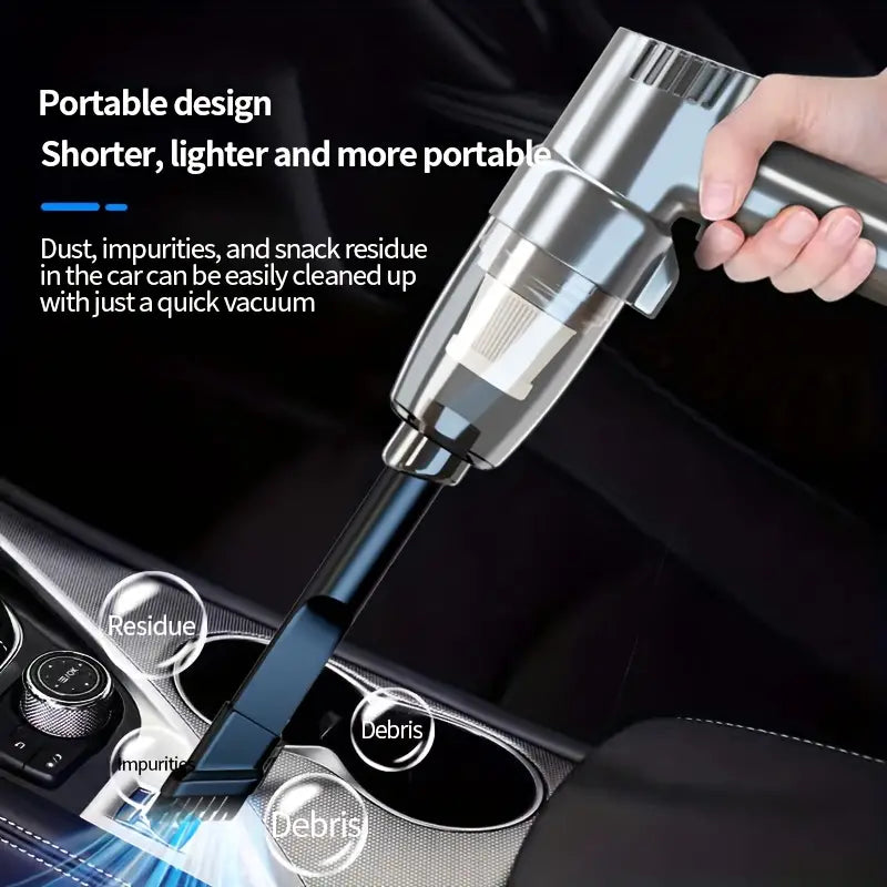 Car Mounted Vacuum Cleaner, Super Strong, High-power, High Suction, Dry And Wet Dual-purpose Sedan, Small, Mini, Handheld, Multifunctional, Portable