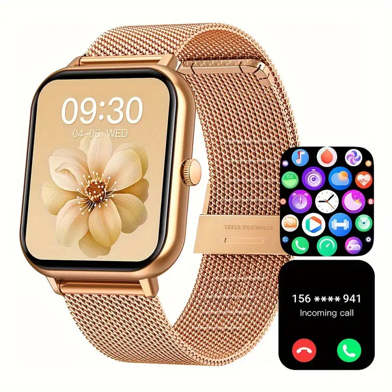 Smart Watch 1.83'' Full Touch Screen: 100+ Sport Modes, Ai Control, Games, Smart Watch For Android & IOS Phones - Perfect For Women & Men!