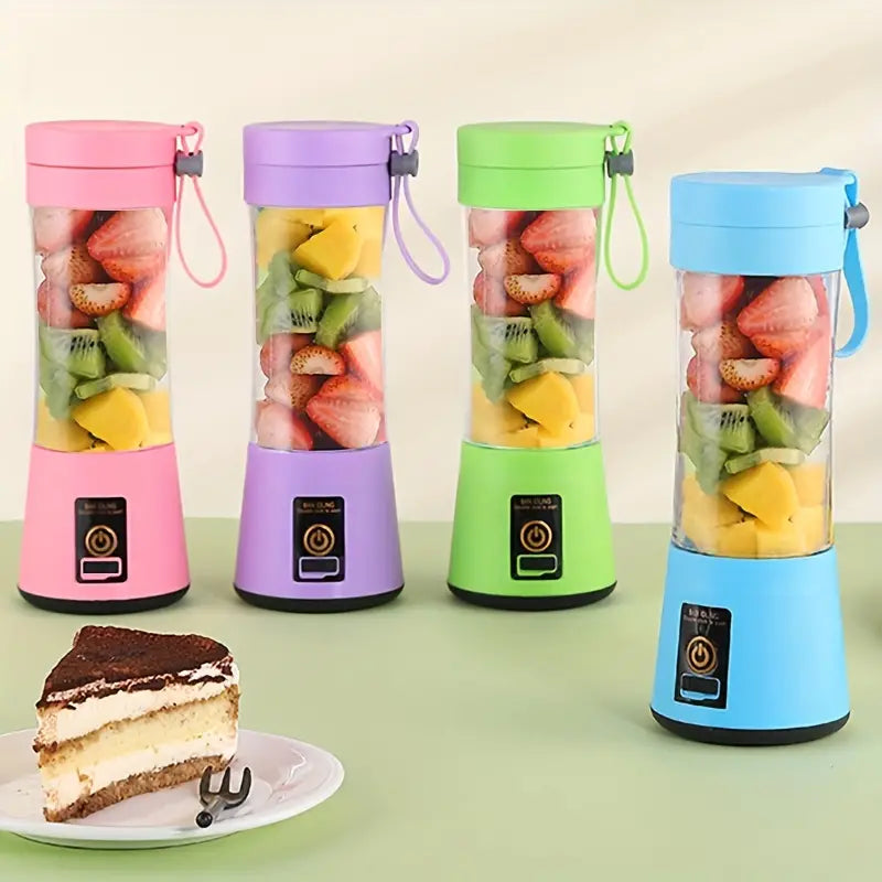 Premium Electric USB Portable Blender Cup, Mini Handheld Juicer Cup For Shakes And Smoothies, Juice, Milk, Fruit,Vegetable,Protein Shaker Bottle,Mixer,12.85oz,Bottle For Travel Gym Home Office Sports Outdoors,Juicers Best Sellers,Easy To Clean